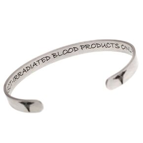 Custom .925 Sterling Silver Medical Alert Cuff Bangle Bracelet – Personalized Emergency Info