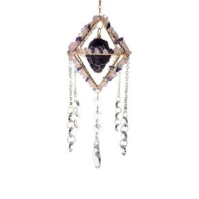 Raw Amethyst Suncatcher Home and Garden Decor
