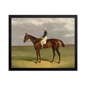 Monem Art Mr. Ridsdale and Mr. Gully's St. Giles with William Scott Up Poster - Equestrian Print - Horse Art - Farmhouse Art - Horse Riding Art - Great Living Room Decor - 8x10 UNFRAMED Wall Art