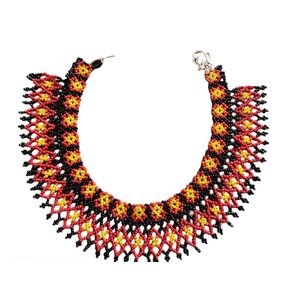 Ukrainian beaded jewelry, Ethnic Style Necklace, Gerdan Sylyanka Necklace, collar women necklace, Beaded Necklace, Bohemian Jewelry, Moms Birthday Gift, Handmade Gifts