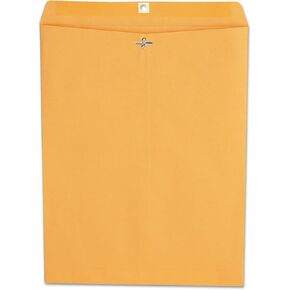 Universal UNV35270 12 in. x 15.5 in. #110 Square Flap Clasp/Gummed Envelopes - Brown Kraft (100/Box)