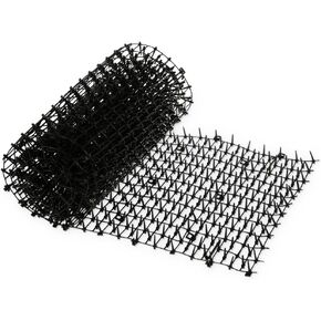 Gardener's Supply Company Cat Scat Mat | Harmless & Non-Toxic Animal Deterrer for Indoor Outdoor Garden & Plant Protection | 6.5 Feet Long - Easy to Cut to Size - Black