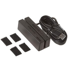 Idtech IDMB-354133BM MiniMag Duo Dual Head MagStripe Reader, Track 3, USB Keyboard Emulation, Black