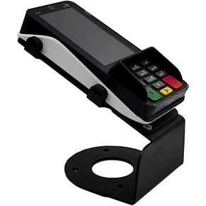 PAX A35 4" Fixed Stand Fixed and Angled Metal Terminal Stand, Screw-in or Adhesive, Black