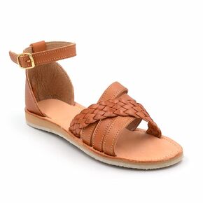 Mexican Genuine Leather Boho Sandals with Engravings and Ankle Strap for Women - Model 823 (9)