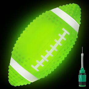Glow in The Dark Football, 9.25 Inches Water Football, Light up Beach Waterproof Pool Toys for Kids and Adult, Pool Games Beach Games for Summer