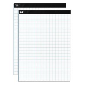 Mr. Pen- Graph Paper pads 8.5 x 11 Inches, 2 Pack, 55 Sheets/Pack, 2x2 (2 Squares Per Inch), Blueprint Grid Paper Pads 8.5 x 11, Math Notebook
