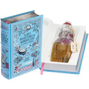 Alice "Drink Me" Flask Hollow Book - Alice's Adventures in Wonderland by Lewis Carroll (Leather-bound) (Magnetic Closure)