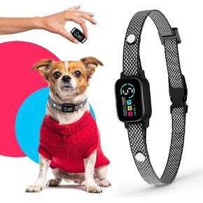 Tiny Bark Collar for Small Dogs 5-15 lbs – No Shock Anti Barking Collar with AI Chip – 3 Modes & 5 Sensitivity Levels – Waterproof, Rechargeable, Magnetic Charging – Humane, Effective Training (Black)