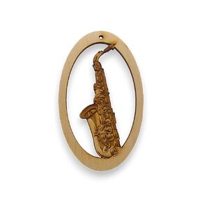 Personalized Saxophone Ornament, Saxophone Gifts for Musicians, Men, Boys, Women, Girls, Teens, Saxophone Christmas Tree Ornaments