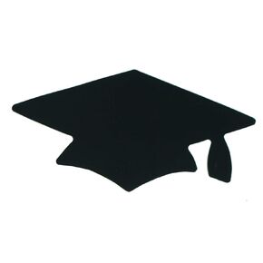 Die Cut Shape - GRAD CAP in 2.5" or 5" size - 24 Colors JBSB259