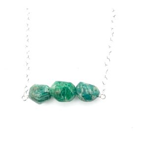 Amazonite Necklace, Blue Stone Necklace, Turquoise Blue Necklace, Natural Stone Necklace, Aqua Blue Necklace, Fall Necklace, For Her