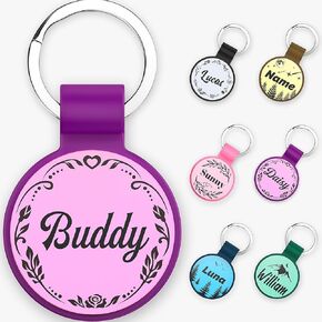 Personalized Silent Waterproof Silicone Dog Tags | Custom Engraved Pet ID Tags for Dogs & Cats with Unique Designs