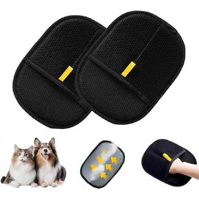 2025 New Pet Hair RemovalGlove,Upgraded Animal Fur Removal Tool,Yomi Pet Hair Remover Glove, Washable Reusable Double Sided Static Pet Hair Removal Glove forCouch,Furniture,Carpet,CarSeat.