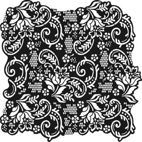 Viva Décor 400600100 Lace Background Stencil