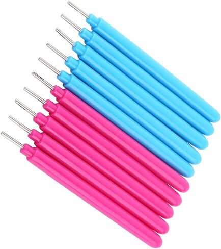 Walfront Quilling Tool Paper Tool Quilling Tool Multifunctional Paper Pens مجموعة من 10pcs Rose Red and Blue for Craft of Rolling Colorful في مختلف الأشكال الفنية in Saudi Arabia