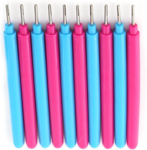 Walfront Quilling Tool Paper Tool Quilling Tool Multifunctional Paper Pens مجموعة من 10pcs Rose Red and Blue for Craft of Rolling Colorful في مختلف الأشكال الفنية in Saudi Arabia