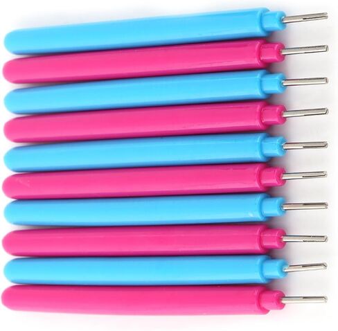 Walfront Quilling Tool Paper Tool Quilling Tool Multifunctional Paper Pens مجموعة من 10pcs Rose Red and Blue for Craft of Rolling Colorful في مختلف الأشكال الفنية in Saudi Arabia