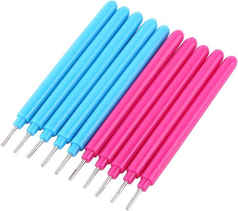 Walfront Quilling Tool Paper Tool Quilling Tool Multifunctional Paper Pens مجموعة من 10pcs Rose Red and Blue for Craft of Rolling Colorful في مختلف الأشكال الفنية in Saudi Arabia