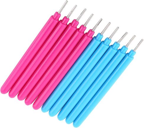 Walfront Quilling Tool Paper Tool Quilling Tool Multifunctional Paper Pens مجموعة من 10pcs Rose Red and Blue for Craft of Rolling Colorful في مختلف الأشكال الفنية in Saudi Arabia