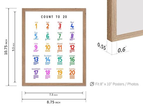 Monem Art You Are A Child Of God Poster - Nursery Print - Typography Art - Christian Art - Scripture Art - Bible Verse Art - Religious Kid's Room or Playroom Wall Decor - 8x10 Beige Framed in Kuwait