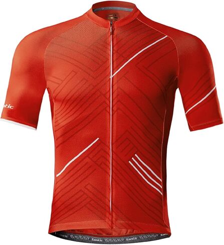Santic Men’s Cycling Jersey Short Sleeve Bike Shirts for Men Bicycle Jacket with Pockets Breathable & Quick Dry Yorkson in Kuwait