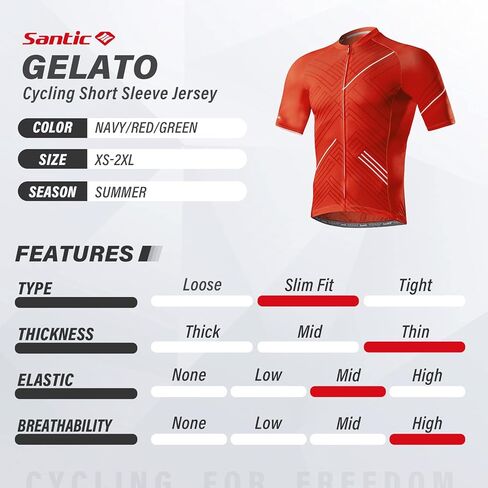 Santic Men’s Cycling Jersey Short Sleeve Bike Shirts for Men Bicycle Jacket with Pockets Breathable & Quick Dry Yorkson in Kuwait