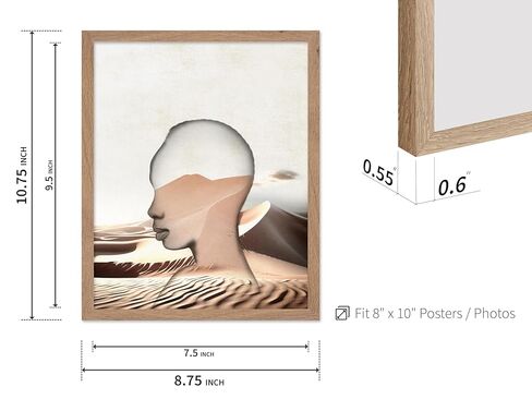 Monem Art Pin Up Girl on Whiskey Poster - Retro Alcohol Print - Collage Art - Lady Art - Bar Cart Art - Trendy Art - Modern Art - Great Kitchen or Restaurant Wall Decor - 11x14 Beige Framed in Kuwait