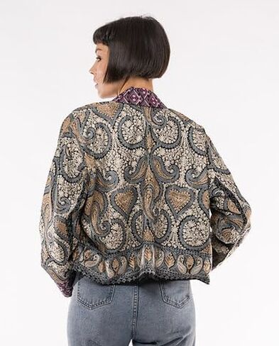 Dhaka Cardigan III ~ Wool w/Silk Embroidery in Saudi Arabia