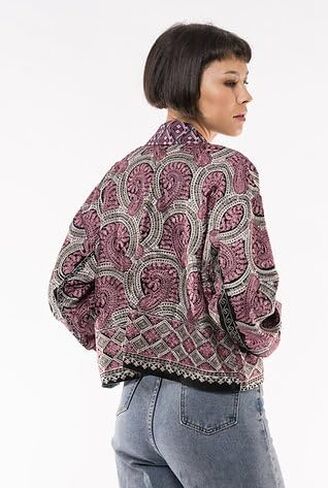 Dhaka Cardigan I ~ Wool w/Silk Embroidery in Saudi Arabia