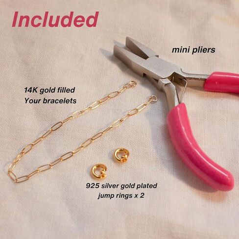 مجموعة سوار دائمة DIY قم بإنشاء أفكار هدية مثالية مملوءة بالذهب 14K in Kuwait