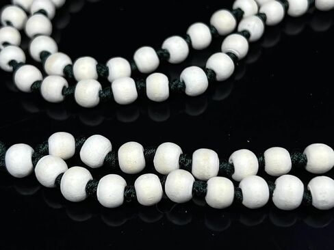 Hand-Knotted Tulsi Mala Beads Necklace – Natural & Ethically Sourced - 8mm 108 Beads – 7 Chakra Colors – Chakra Balancing & All Zodiac Birthstones – Spiritual Jewelry (Green String/Tassel) in Saudi Arabia
