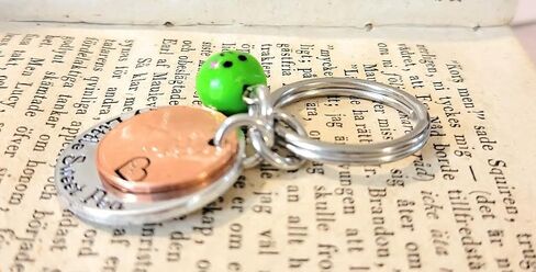 My Little Sweet Pea, Personalized Lucky Copper Penny Key Chain, Gift for Her, Gift for Girlfriend, Gift for Little Girl, Daddy's Girl in Kuwait