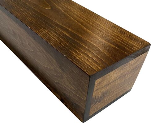 6" Deep Rustic Wood Beam Mantel with Corbels 42 48 54 60 66 72 84 (84, Provincial) in Saudi Arabia