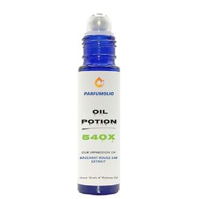 Oil Potion # 540X Inspired by Baccarat 540 Extrait Replica Fragrance Unisex Uncut Grade A Fragrance Body Oil Dupe Concentrated Long Lasting Roll-On 10ml / 0.33 oz