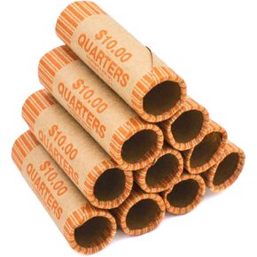 Pre-Formed Quarter Coin Wrappers (Bundle of 100)
