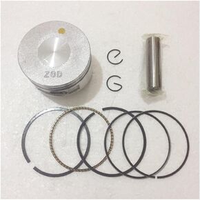 Piston Kit 56mm for Ho-nd GX100 Engine Motor Tamper Piston with Ring Pin Clip Replacement