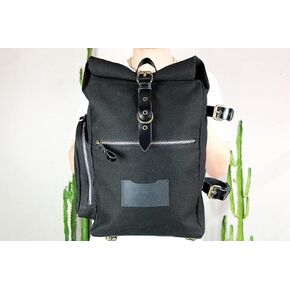 Waterproof Canvas and Leather Streetwear Backpack,Hipster Laptop Backpack for Men, Nomad Backpack for Men