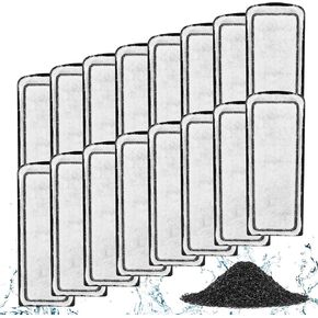 AQQA Quiet 20-30 Gallon Fish Tank Filters - Auto Start Hang on Back Aquarium Filter, 6W/ 8W Adjustable Flow, Deodorization Decontamination Filter System AQ168 (6W 158GPH)