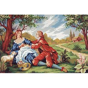 GOBELIN L Canvas or Threads for Tapestry Embroidery Needlepoint Gobelin L (Canvas, Flirt C963)