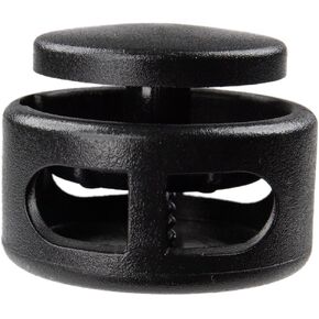 Paracord Planet Extra Large Spring-Loaded Plastic 2 Hole Cord Locks – Fits Up to 3/8 Bungee Cord, Crafting Ropes, & Cords