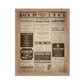 Monem Art Back in 1964 Poster - Newspaper Print - Fun Facts Art - Year 1964 in Review Sign - Birthday Gift Idea - Birth Newspaper Art - Great Office or Party Decor - 11x14 UNFRAMED Wall Art