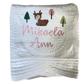 Izzy & Jack Baby Name Blanket Personalized - Customizable Baby Blanket For Baby Girl, Monogram Blankets For Baby, Custom Baby Blanket, Personalized Baby Name Blanket