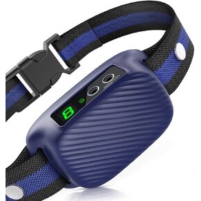 Dog Bark Collar for Large Medium Dogs,Automatic Barking Collar with 3 Training Mode,Rechargeable Anti Bark Collar with 8 Adjustable Sensitivity (Blue)