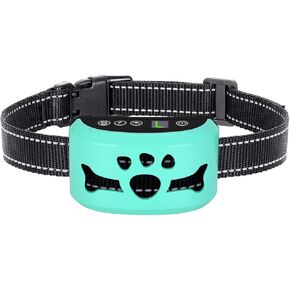 Dog Bark Collar, Anti Bark Collars for Large Medium Small Dogs with 7 Level Sensitivity Adjustable and 4 Stop Barking Modes, Rechargeable Bark Collar No Shock for Dogs with Beep Vibration Shock