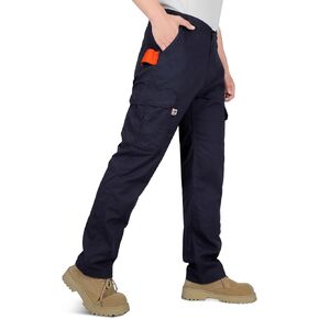 Men's FR Cargo Pants Flame Resistant Pants Lightweight 7.5oz 100% Cotton Fire Retardant Elastic Waist Pants in Saudi Arabia