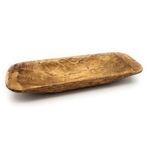 17"-20.5" Long Baguette Dough Bowl, Decorative Bowl, Table Center Piece, Decorative Wood Bowl The Barren Bowl