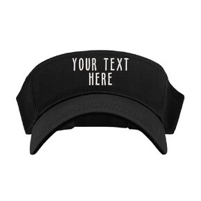 Custom Visor | Personalized Text Hats | Your Text Embroidered Visor | Personalized Visor | Sun Visor | Golf Visor