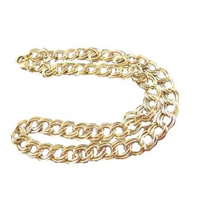 Heavy Brass 30 Inch French Reverse Chain Equals one Great Necklace for a Man