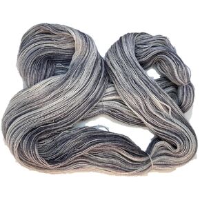 Artisan Yarns: Hand Dyed Alpaca Lace Yarn, Hand Painted: Silver Lining, Lace Weight, 100 Grams, 875 Yards, 70/30 Baby Alpaca/Mulberry Silk